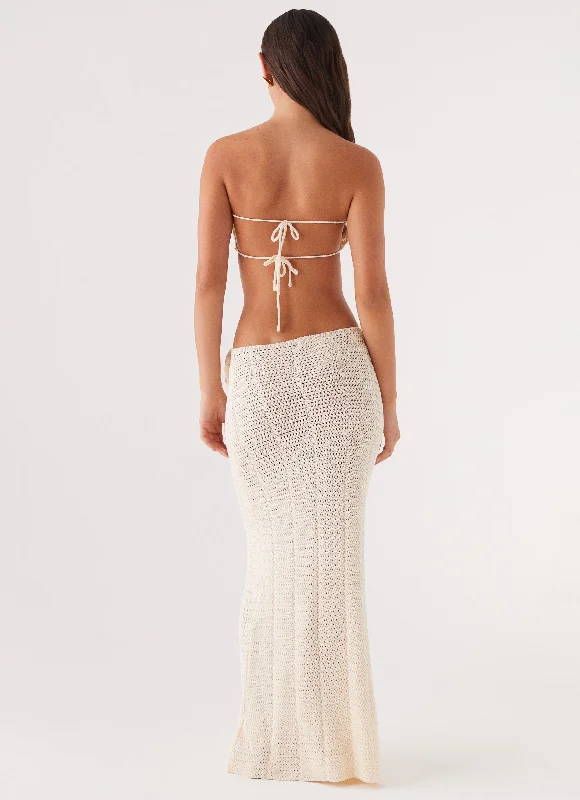 Kelcie Rose Crochet Bandeau Top - Ivory