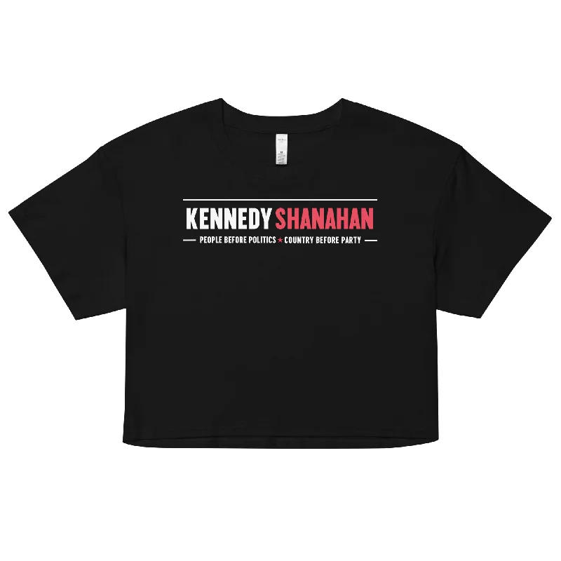 Kennedy Shanahan | People before Politics, Country Before Party Women’s Crop Top