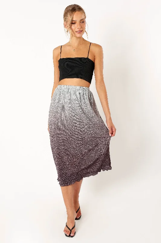 Margurita Gradient Midi Skirt - Midnight