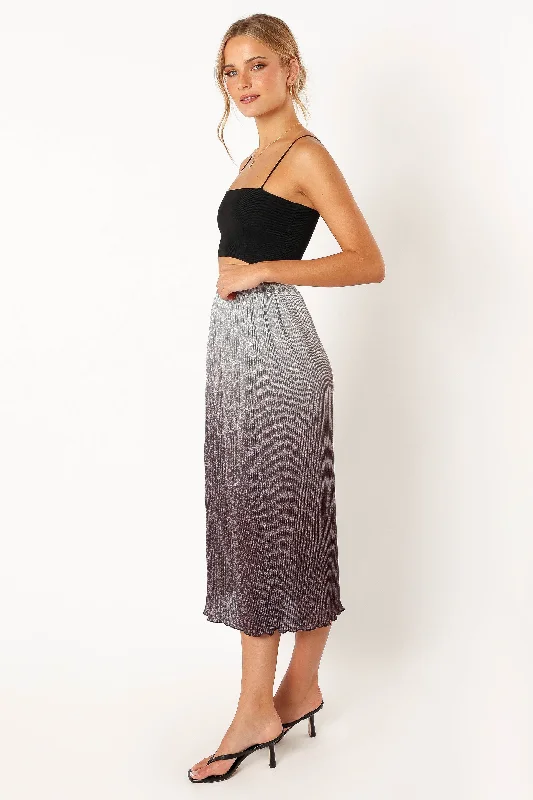 Margurita Gradient Midi Skirt - Midnight