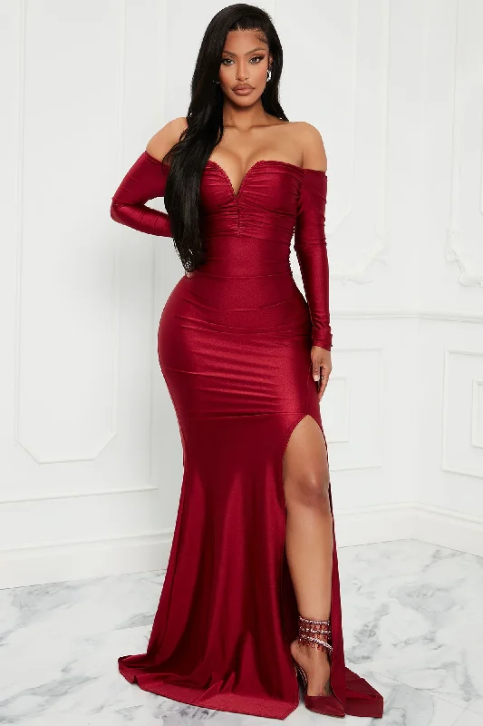 Need To Know Maxi Dress - Wine