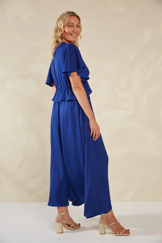 Portofino Frill Maxi Dress - Lago