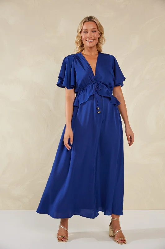 Portofino Frill Maxi Dress - Lago