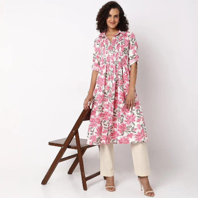 Straight Fit Printed Kurta