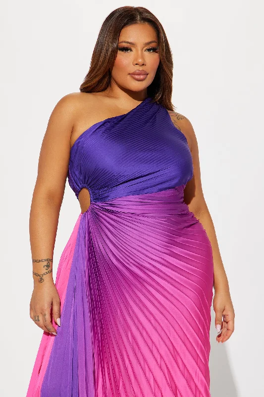 Tahiti Ombre Maxi Dress - Purple/combo