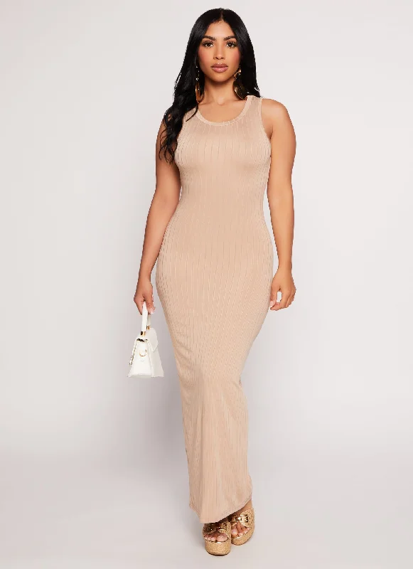 Daisy Ribbed Maxi Tank Dress