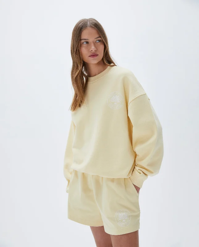 Vacation Relaxed Sweatshirt - Butter Yellow