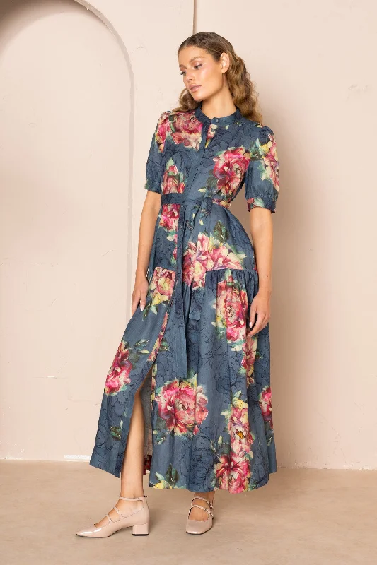 Belle Puff Sleeve Maxi Dress