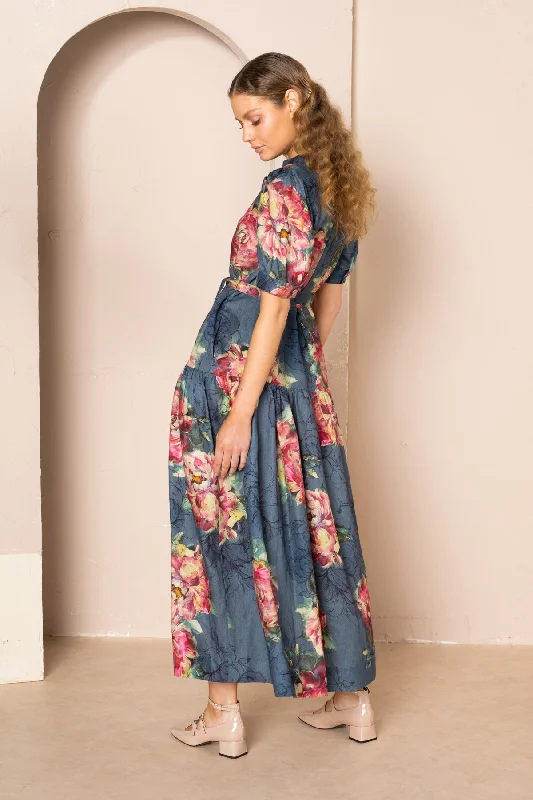 Belle Puff Sleeve Maxi Dress