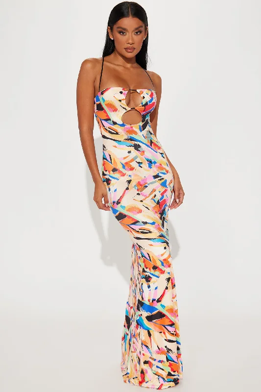 Your Art Fest Maxi Dress - Multi Color