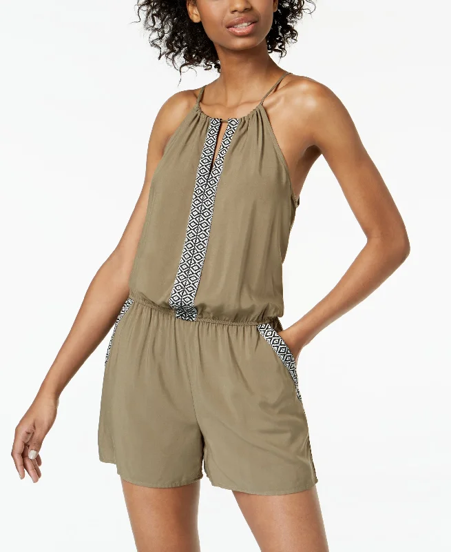 Bcx Juniors Embroidered Sleeveless Romper Sexy summer romper dress