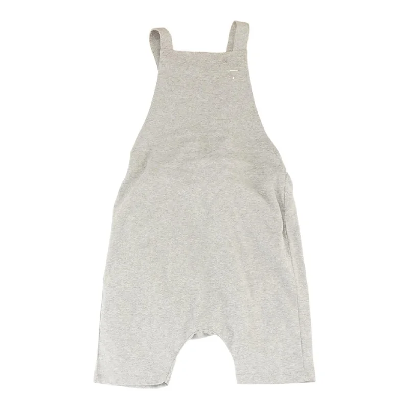 Gray Solid Romper Crisscross Back Romper Stylish