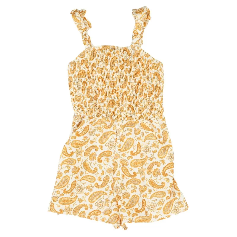 Mustard Graphic Romper Relaxed fit women romper