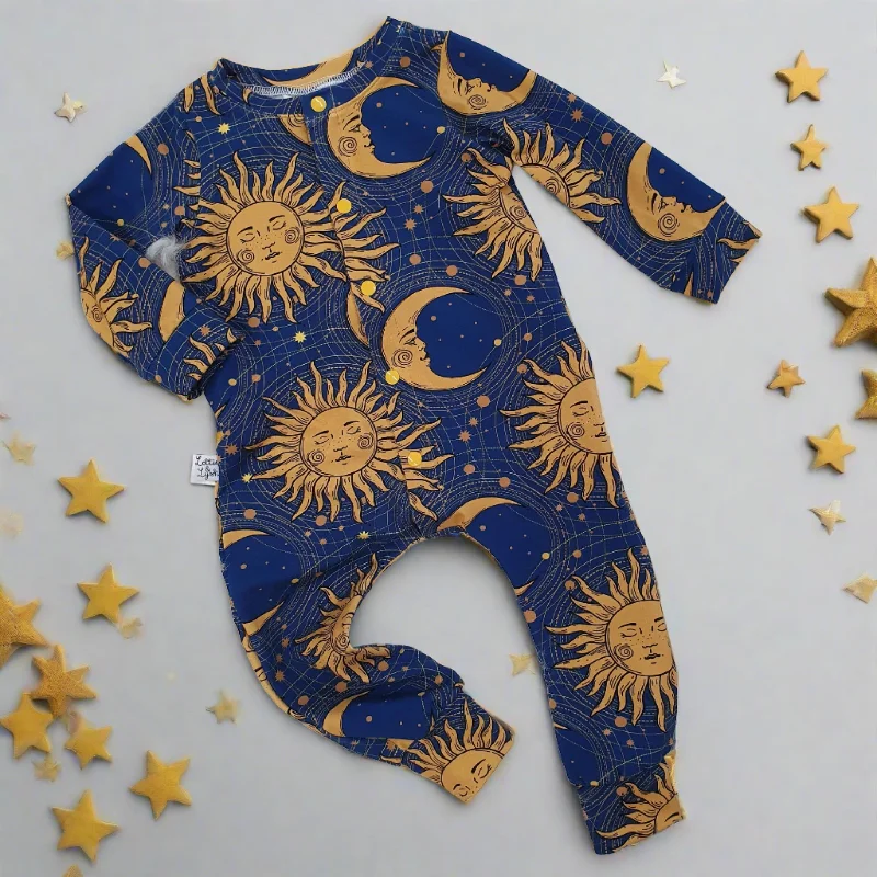 90s Child Bohemian Romper | Celestial Back Zip Romper Sexy