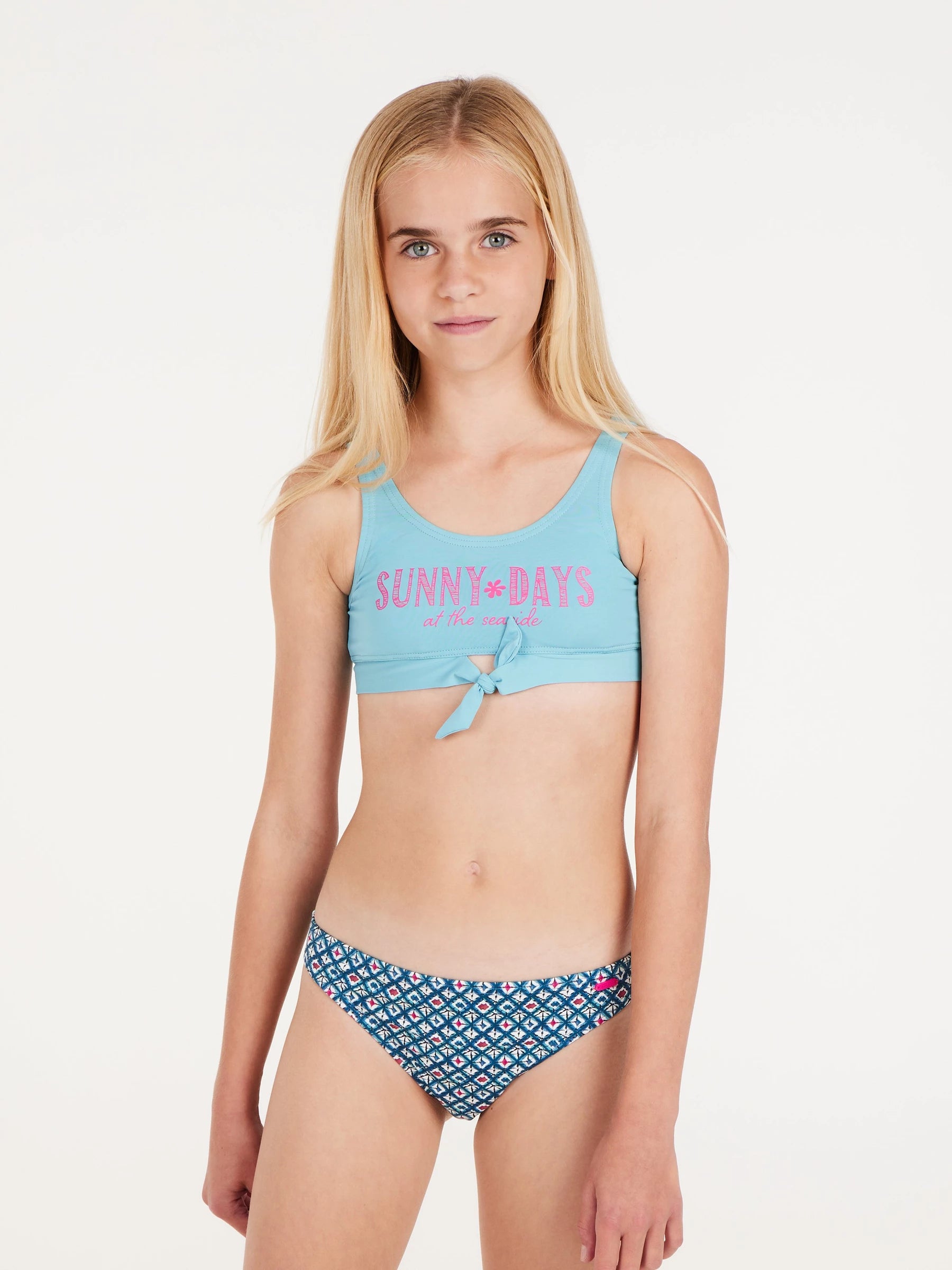 Protest PRTNAOMO JR Kids Bralette Bikini - Vision Blue Halter bikini top, Sexy, Chic, Comfortable