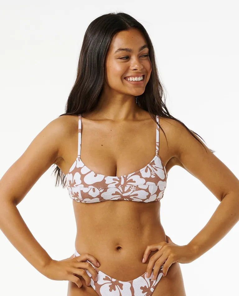 Rip Curl Womens Hibiscus Heat Crop Bikini Top Halter neck bikini, Elegant, Sexy, Summer