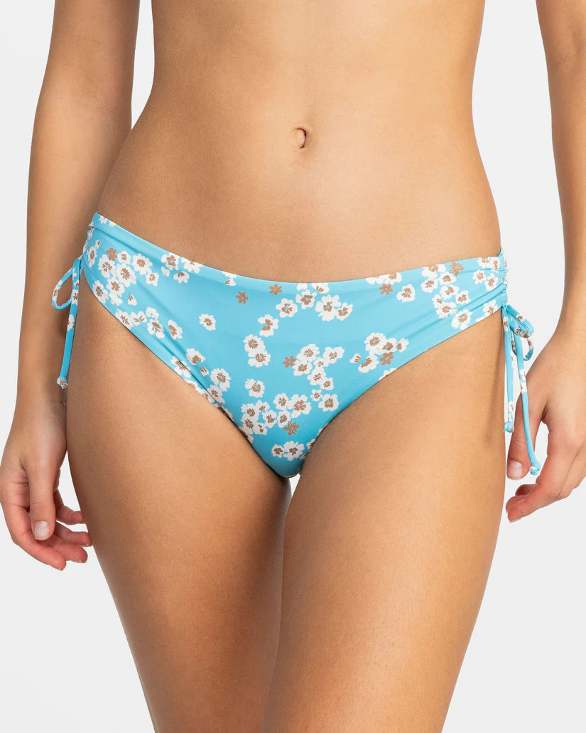 ROXY PT Beach Classics Hipster Ties Bikini Bottom- Maui Blue Margarita Cut-out bikini top, Sexy, Trendy, Comfortable
