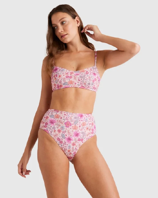 Billabong La Plage DD Bralette with High Retro Pant Bikini - Sum24 Bikini with bow, Cute, Trendy, Fashionable