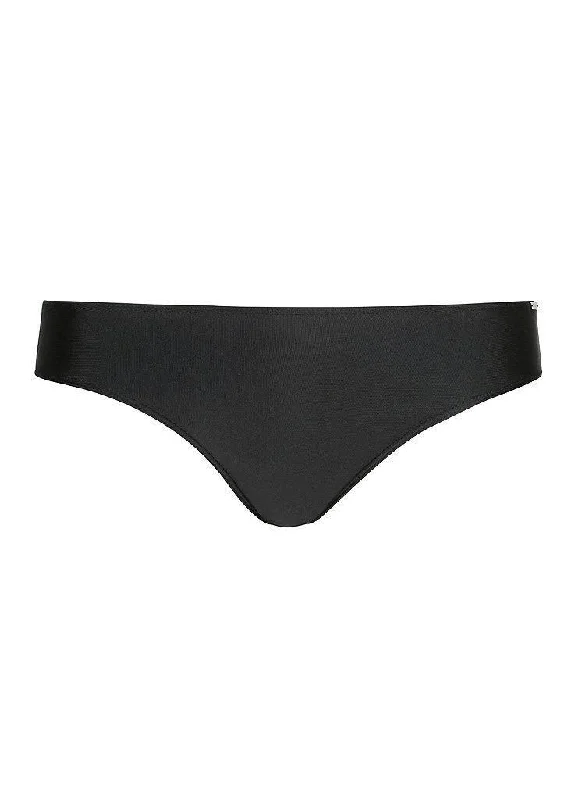 Capriosca CP8800 Plain Black Pant Bikini Bottom Triangle top bikini set, Comfortable, Sexy, Trendy