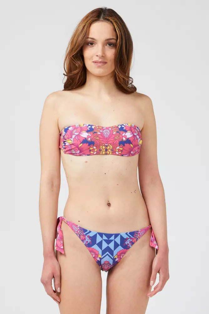 Custo Barcelona Fuchsia Polyester Women Bikini Lace-up back bikini, Sexy, Trendy, Comfortable
