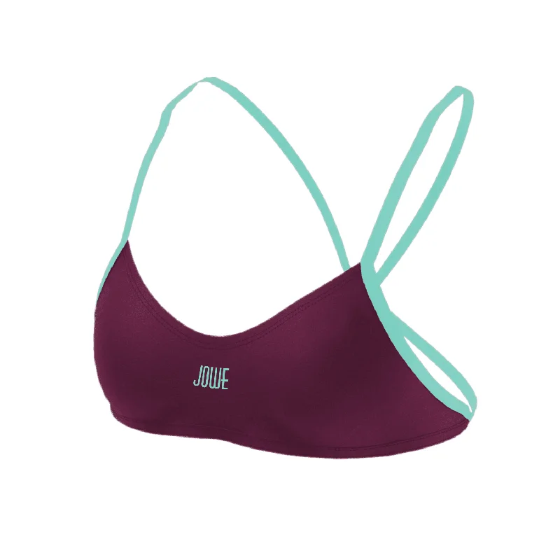 Jowe Women's Bikini Top - Cabernet / Fresh Blue Monokini bikini, Sexy, Elegant, Comfortable
