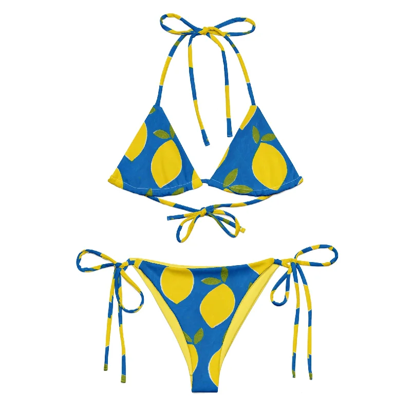 ♻️ Lemons recycled string bikini Mesh bikini, Sexy, Trendy, Comfortable