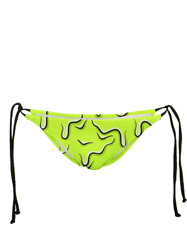 Neon Drippy (Green) Bikini Bottom High-neck bikini top, Chic, Sexy, Comfortable