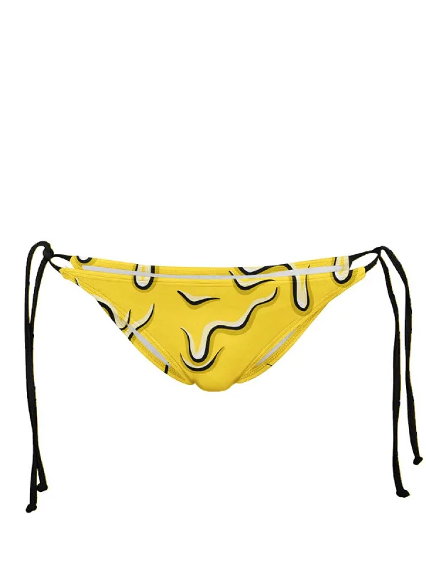 Neon Drippy (Yellow) Bikini Bottoms Mesh insert bikini, Sexy, Trendy, Fashionable