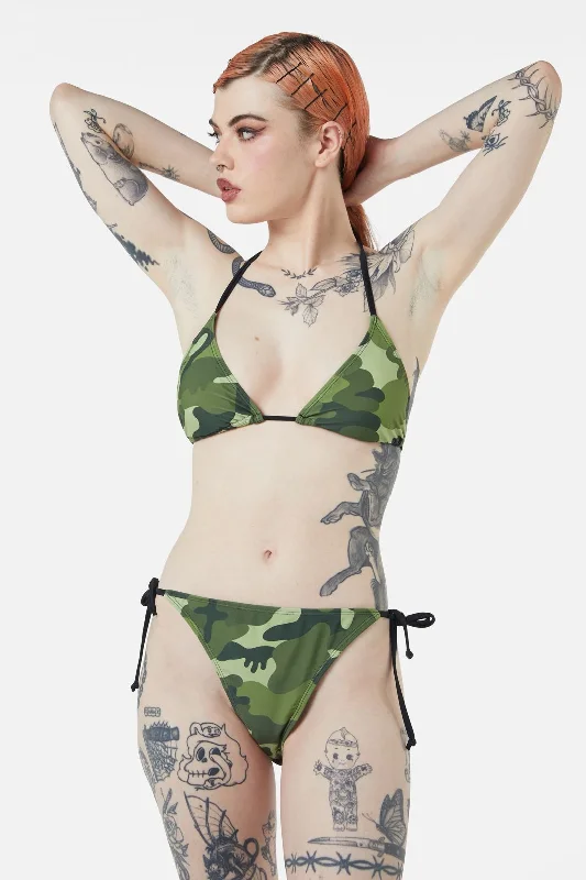 Nook Of The Garden Camo Bikini Bottom Frilly bikini top, Fun, Feminine, Trendy