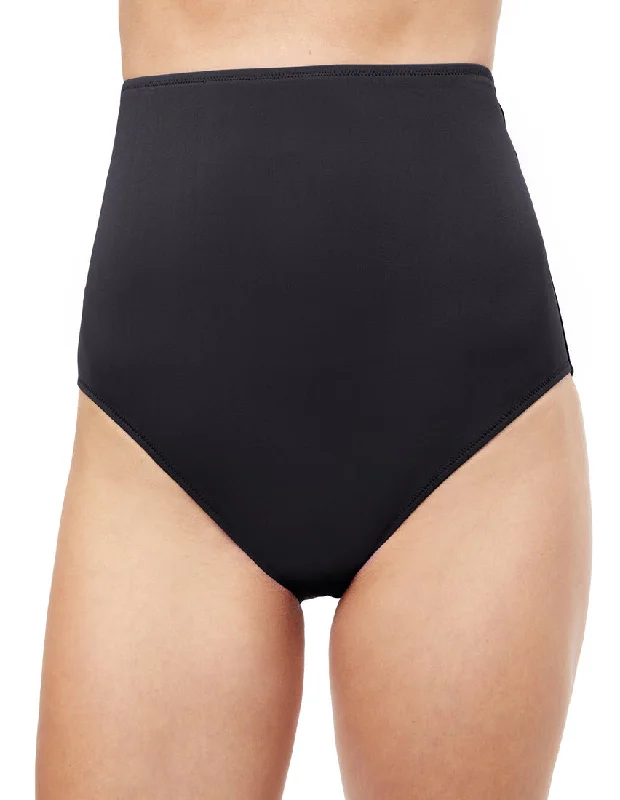 Profile by Gottex Tutti Frutti Black Extra High Waist Bikini Bottom ETTR-1P71 Cutout swimsuit, Sexy, Trendy, Fashionable