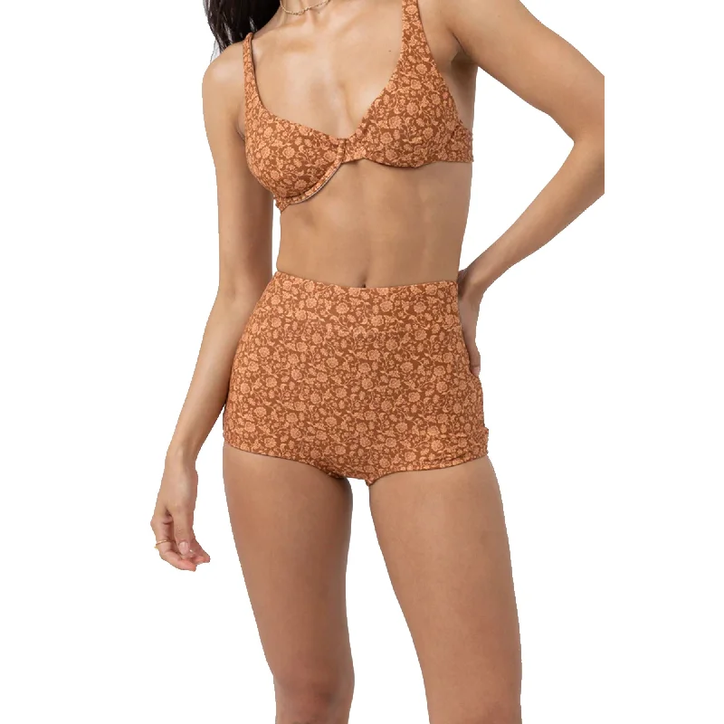 Rhythm Nazare Paisley Surf Women's Bikini Bottoms - Cafe Color block bikini, Bold design, Trendy, Stylish
