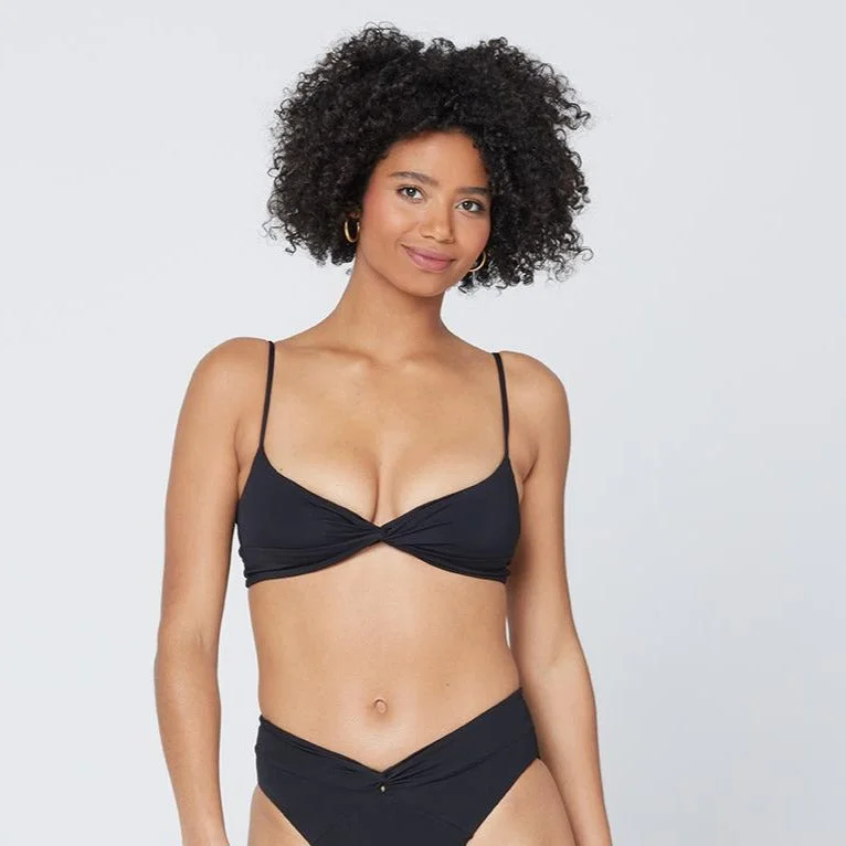 Ringo Bikini Top (Black) Metallic bikini, Shiny, Glamorous, Trendy