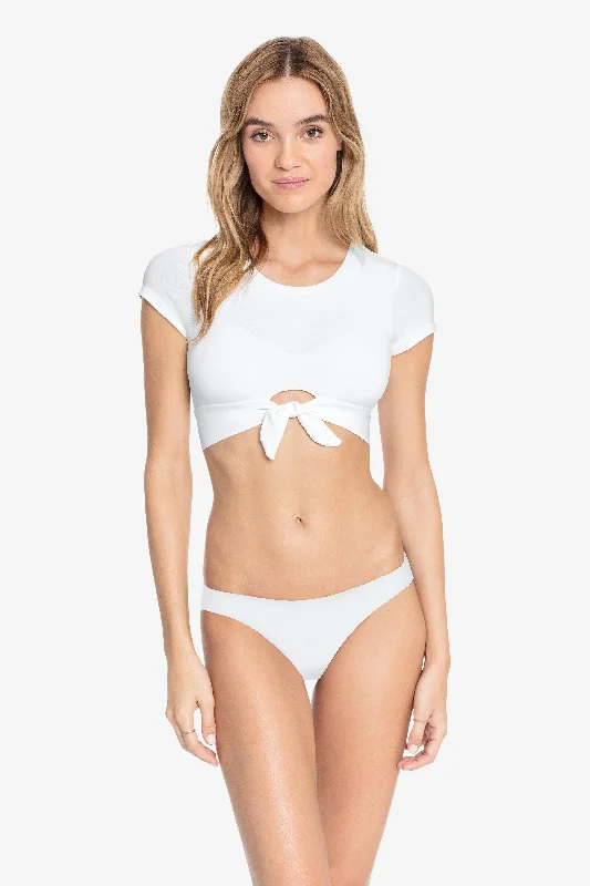 ROBIN PICCONE WHITE AVA RP BIKINI TEE Lace bikini top, Feminine, Elegant, Sexy