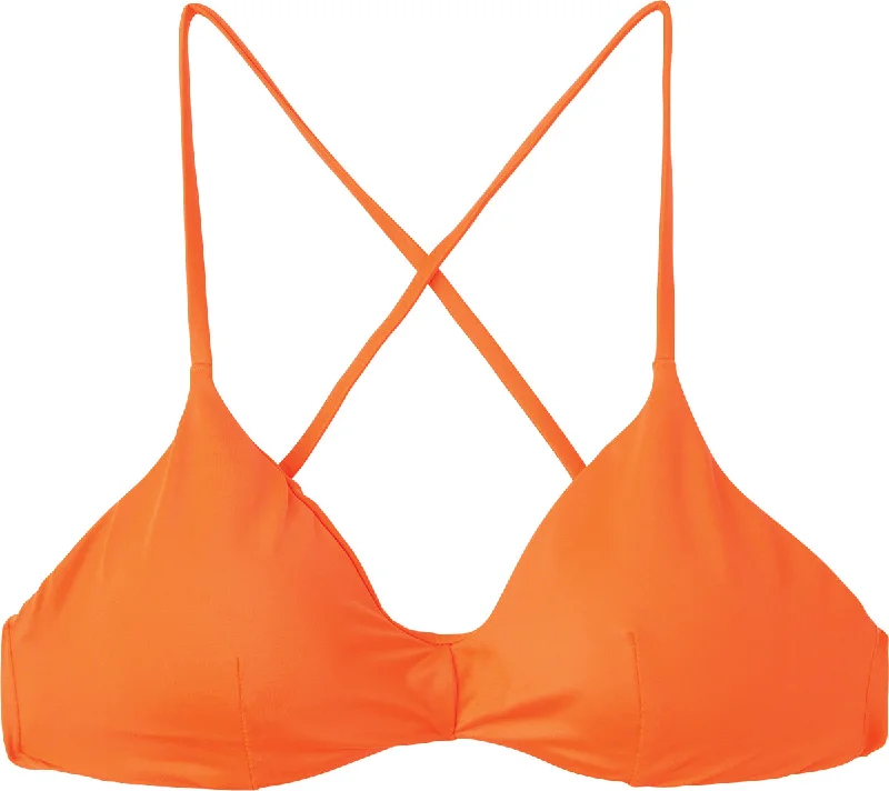 RVCA Solid Cross Back Bikini Top - Chili Full coverage bikini, Modest, Comfortable, Sexy