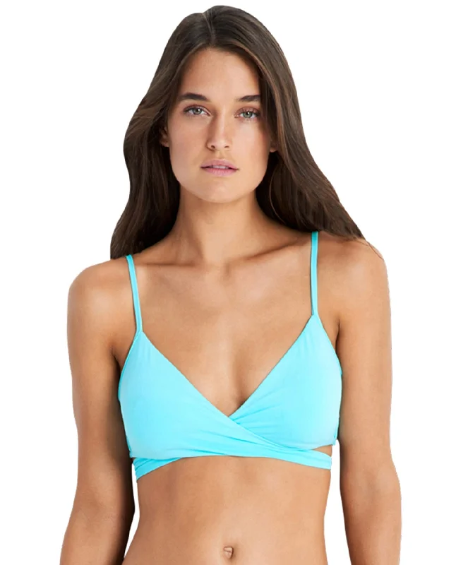 Seafolly Iceberg Wrap Front Bralette Bikini Top Cross-back bikini, Sexy, Comfortable, Stylish