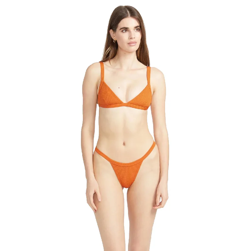 Volcom So Current Tiny Women's Bikini Bottoms - Burnt Sienna Seamless bikini, Smooth fit, Comfortable, Trendy
