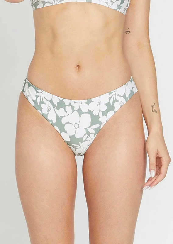 Volcom Women's Coco Cheekini Bikini Bottom High-waist bikini, Vintage, Trendy, Comfortable