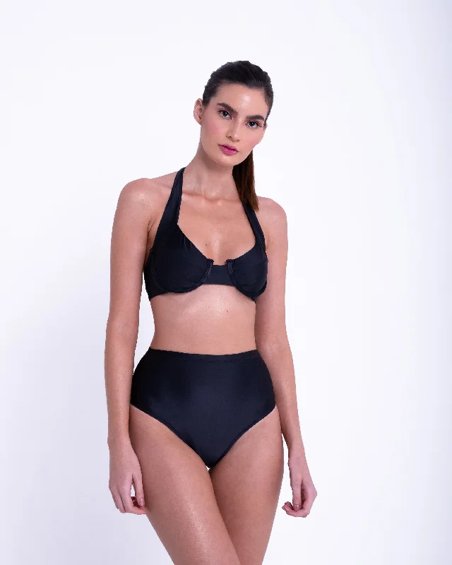 Women's Black High Waisted Bikini Set Classic black bikini, Elegant, Sexy, Comfortable